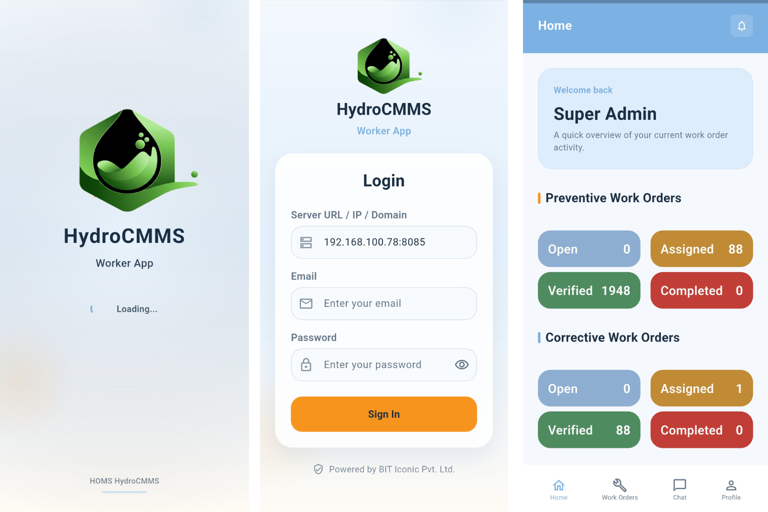 Hydro CMMS Worker App